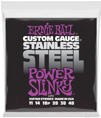Струны для электрогитары Ernie Ball 2245 Power Slinky 11-48