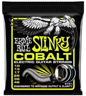 Струны для электрогитары Ernie Ball 2721 Cobalt REG Slinky 10-46