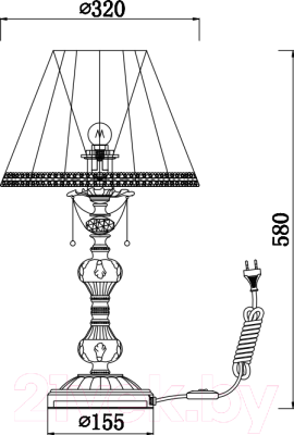 Прикроватная лампа Maytoni Rapsodi RC305-TL-01-R / ARM305-22-R