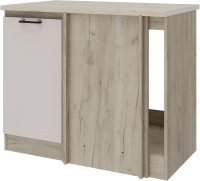 Шкаф навесной для кухни Stolline Сан-Ремо угловой / 454.36 (дуб крафт серый/кашемир) - 