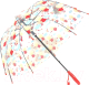 Зонт-трость RST Umbrella RST057A (прозрачный/красный) - 