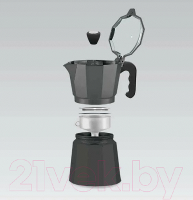Гейзерная кофеварка Maestro Espresso Moka MR-1666-3 (черный)