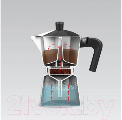 Изображение товара Гейзерная кофеварка Maestro MR-1666-6 (коричневый)