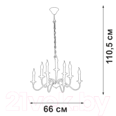 Люстра Vitaluce V1865-1/9