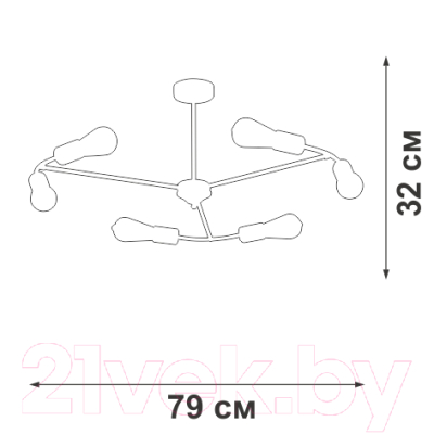 Люстра Vitaluce V3025-1/6PL