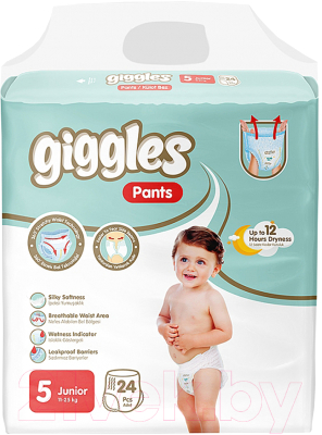 Подгузники-трусики детские Giggles Junior 5 Pants (24шт)