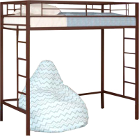 Кровать-чердак Формула мебели Севилья-1.1 / С1/1.4 (коричневый) - 