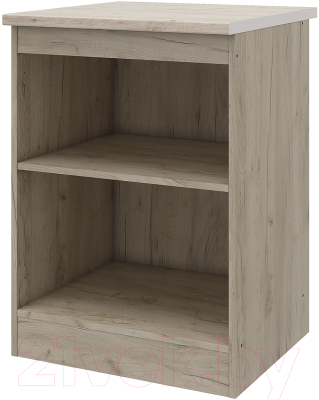 Шкаф-стол кухонный Stolline Сан-Ремо Ш60 / 454.32 (дуб крафт серый/кашемир)
