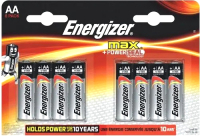 Комплект батареек Energizer Max LR6 AA BL8 (8шт) - 