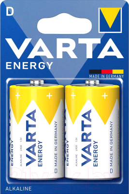 Комплект батареек Varta Energy 4120 D BL2 (2шт)