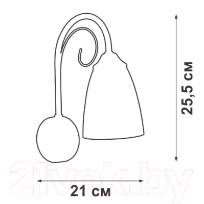 Бра Vitaluce V3736-9/1A