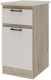 Шкаф-стол кухонный Stolline Сан-Ремо Ш40 с ящиком / 454.34 (дуб крафт серый/кашемир) - 
