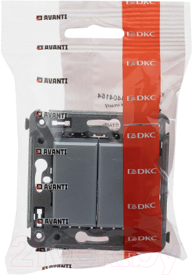Выключатель DKC Avanti / 4404154 (закаленная сталь)