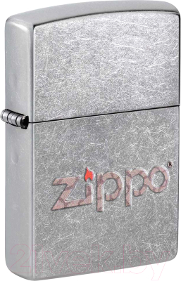 Зажигалка Zippo Classic. Snakeskin Zippo Logo / 207 (серебряный матовый)