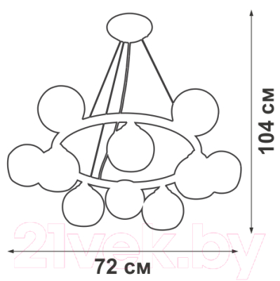 Люстра Vitaluce V4485-1/10S