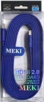 Кабель Meki Cables GH-T-3BE (3м, синий) - 