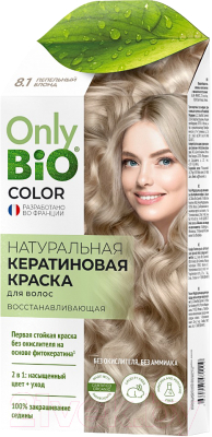 Крем-краска для волос Fito Косметик Only Bio Color Кератиновая 8.1 (50мл, пепельный блонд)