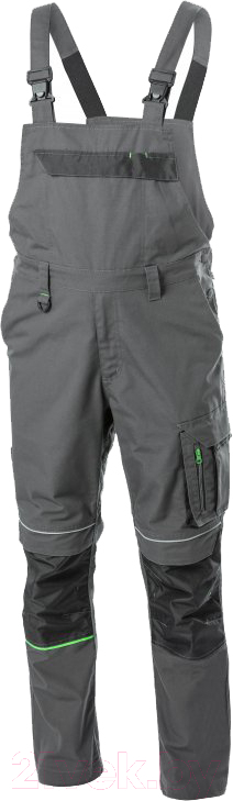 Полукомбинезон рабочий Hoegert Lemberg HT5K801-1-2XL (темно-серый)