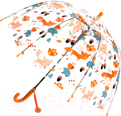 Зонт-трость RST Umbrella RST057A (прозрачный/оранжевый)