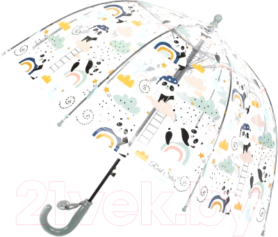 Зонт-трость RST Umbrella RST057A (прозрачный/синий)