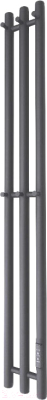 Полотенцесушитель электрический Маргроид Ferrum Inaro СНШ 120x6 6 крючка (графит, таймер справа)