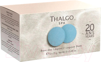 Бомбочка для ванны Thalgo Лагуна Шипучие таблетки (6x25г)
