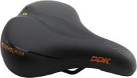 Сиденье для велосипеда DDK 347SDR (черный/оранжевый/серый) - 
