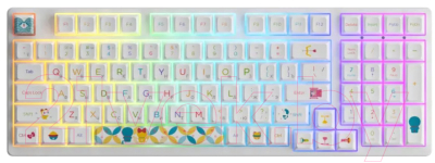 Клавиатура Akko 3098B Doraemon Rainbow 3 Modes RGB Hot Swap Jelly Pink / 1746247