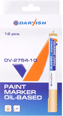 Набор маркеров Darvish DV-2754-10 (12шт, золото)