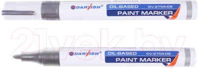 Набор маркеров Darvish DV-2754-09 (12шт, серебристый)