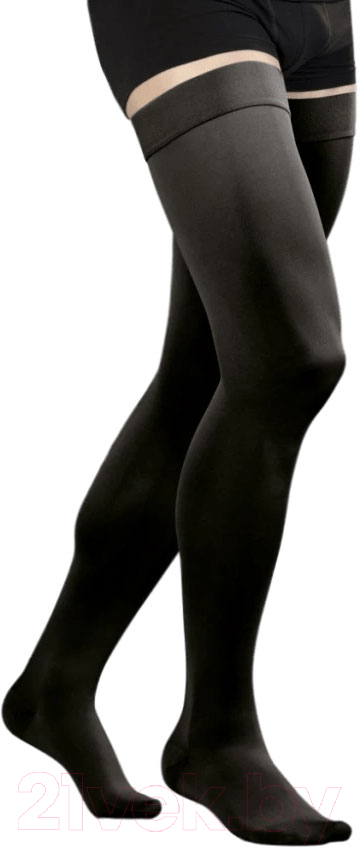 Чулки компрессионные Tonus Elast 0402 Lux 1кл с мыском (р.4/рост 2, черный) — фото 1