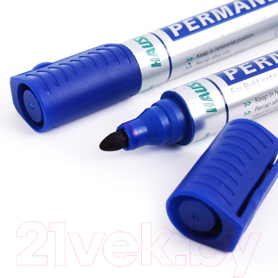 Набор маркеров HAUSER H6003 (12шт, синий)