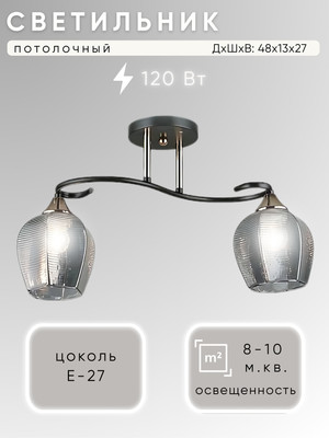 Потолочный светильник Aitin-Pro НПБ 02-2x60-101 / N4712/2 -