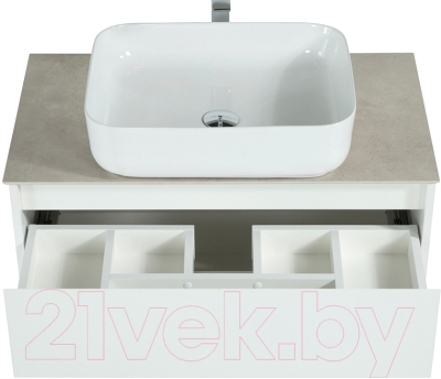 Тумба с умывальником BelBagno Kraft 80 / KRAFT80BO-KEPMNO-1302H301-SET