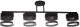 Потолочный светильник Aitin-Pro НПБ 02-4x40-101 / N5395/4 (черный/хром) - 