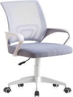 Кресло офисное Mio Tesoro Виола (серый/белый) - 