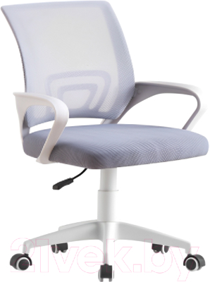 Кресло офисное Mio Tesoro Виола (серый/белый)