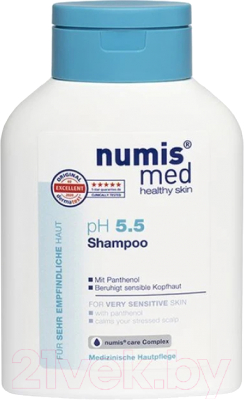 Шампунь для волос Numis Med Для чувствительной кожи головы с пантенолом / 40213040 (200мл)