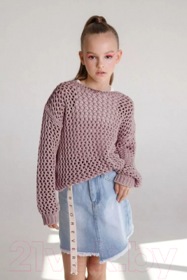 Джемпер детский Amarobaby Knit Trend / AB-OD21-KNITT2602/27-134 (пудровый, р.134)