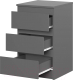 Миниатюра изображения товара Комод НК Мебель Stern Т-3 3-я / 72678352 (16мм, серый графит)