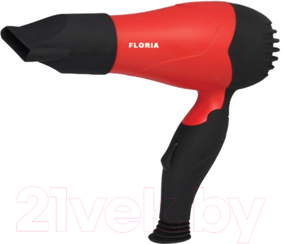 Компактный фен Floria ZLN8976 (красный)