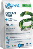 Сухой корм для кошек Alleva Holistic с океанической рыбой для взрослых кошек / P00274H (1.5кг) - 