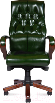 Кресло офисное Norden Боттичелли / P2338-L09 (зеленая глянцевая кожа/мультиблок)
