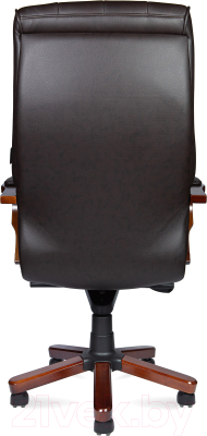 Кресло офисное Norden Боттичелли / P2338-L0828 (темно-коричневая кожа/мультиблок)