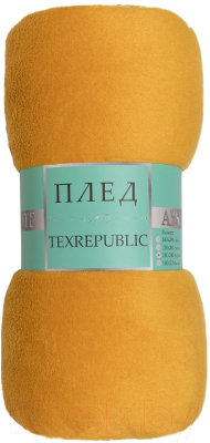 Плед TexRepublic Absolute Однотонный Фланель 150x200см / 31555 (желтый)