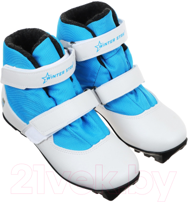 Ботинки для беговых лыж Winter Star Сomfort Kids NNN / 9796141 (р.35, белый/синий)