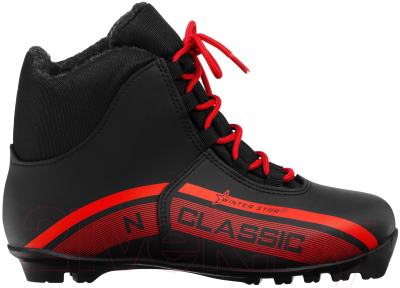 Ботинки для беговых лыж Winter Star Classic NNN / 9796106 (р.39, черный/красный)