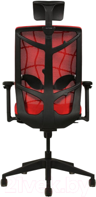 Кресло офисное Chair Meister Nature II 3D с подлокотниками слайдер (черный/красный)