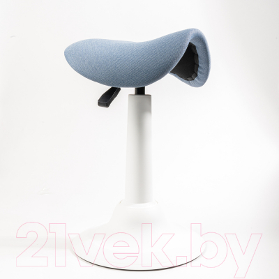 Табурет офисный Chair Meister Saddle (пластик белый/ткань синяя)