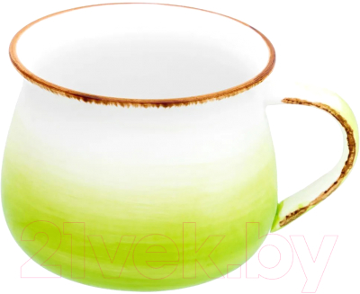 Чашка Elan Gallery Кантри / 760212 (зеленый)